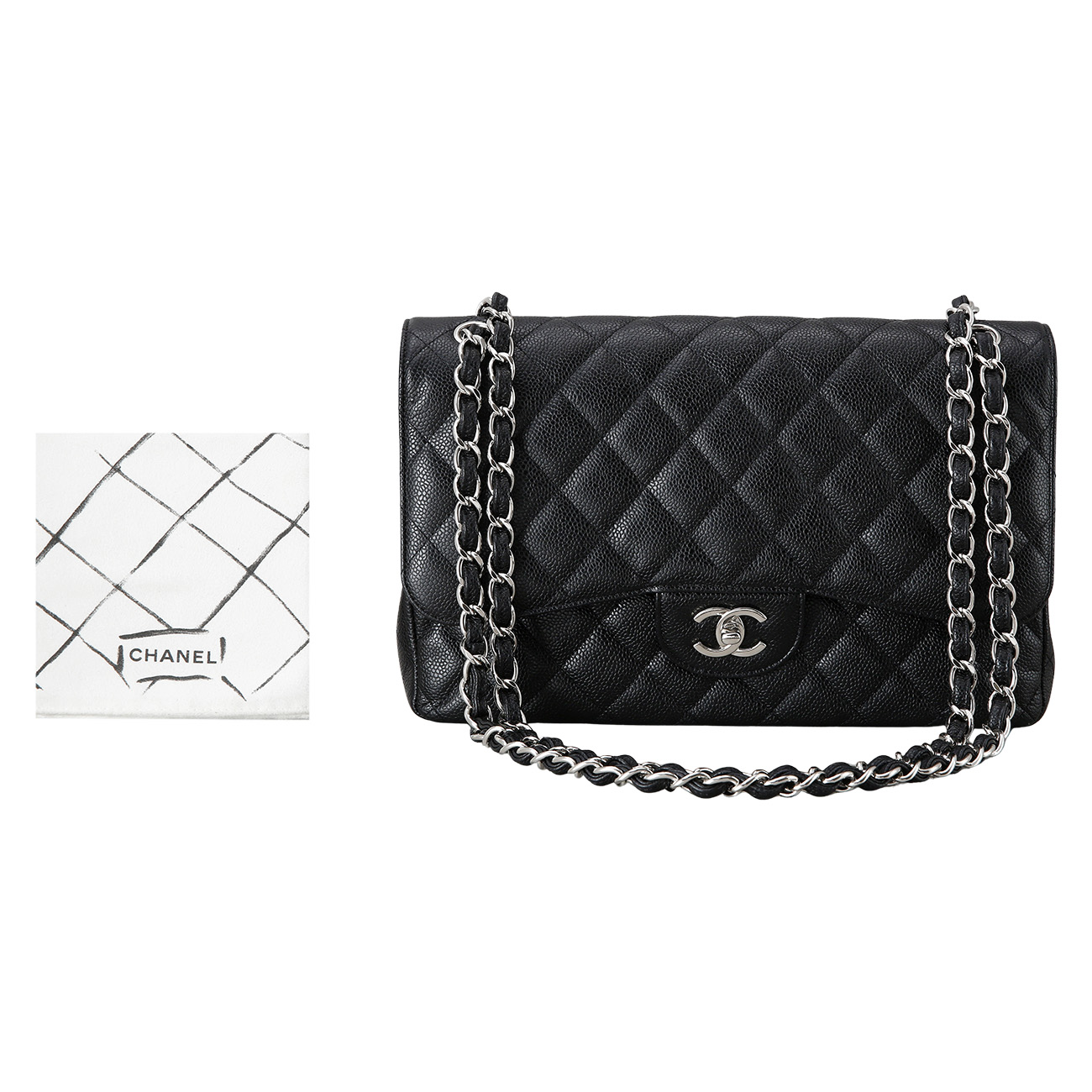CHANEL(USED)샤넬 캐비어 클래식 라지 플랩백