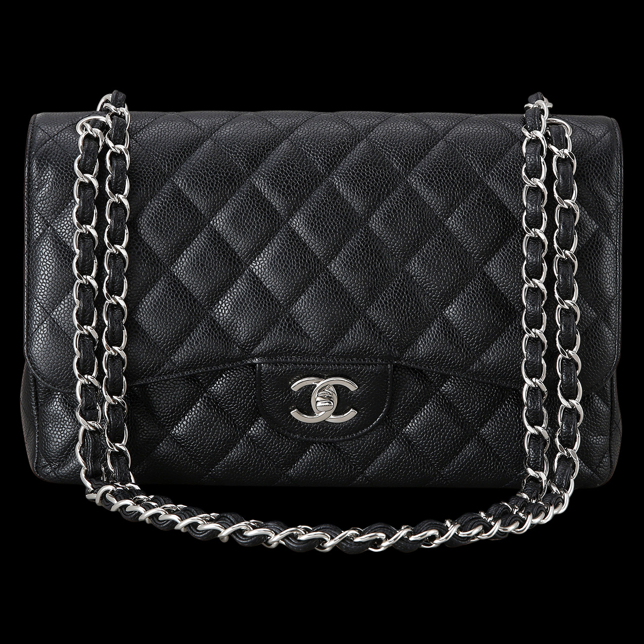 CHANEL(USED)샤넬 캐비어 클래식 라지 플랩백