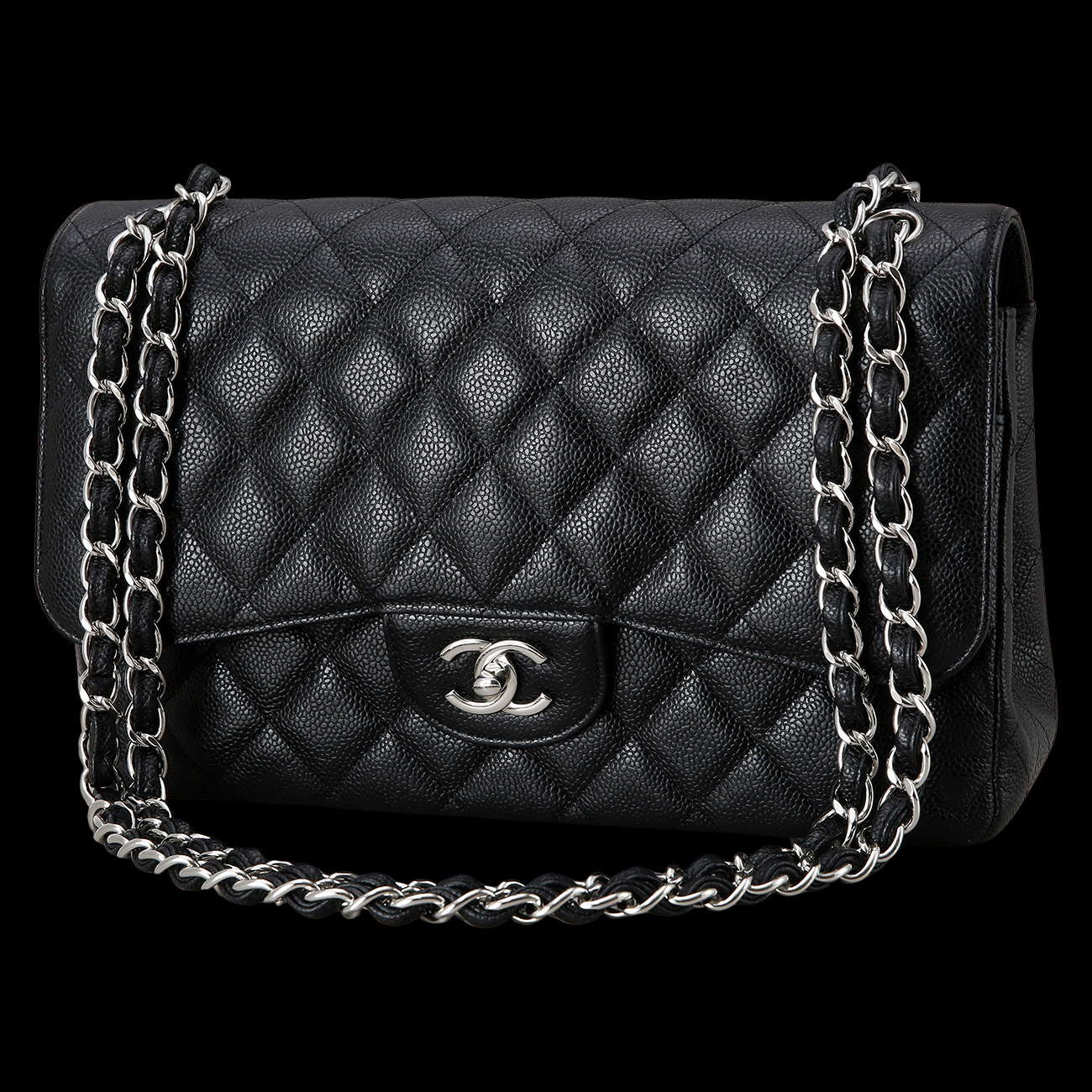 CHANEL(USED)샤넬 캐비어 클래식 라지 플랩백