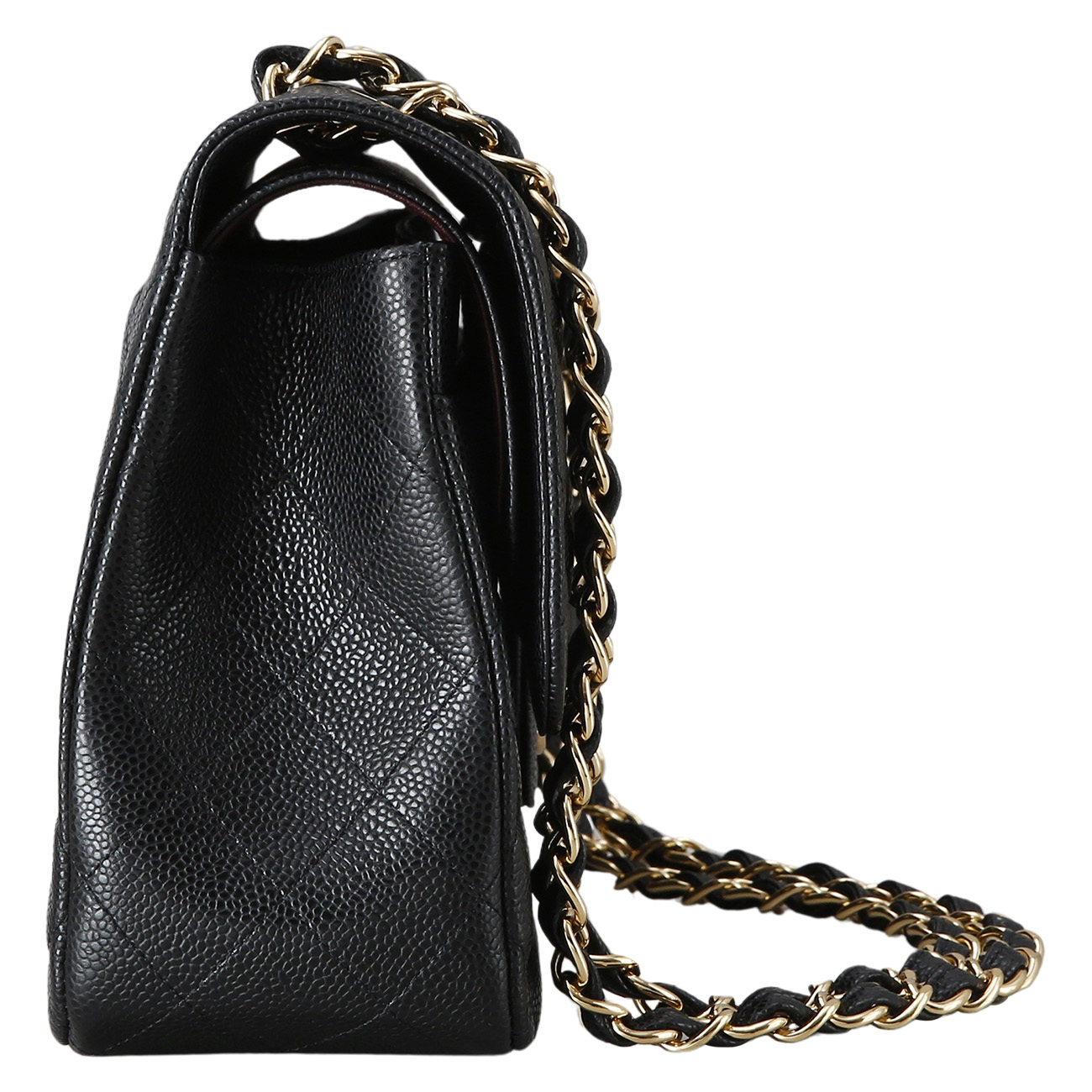 CHANEL(USED)샤넬 클래식 캐비어 점보 블랙