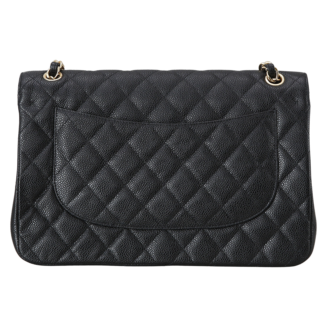 CHANEL(USED)샤넬 클래식 캐비어 점보 블랙