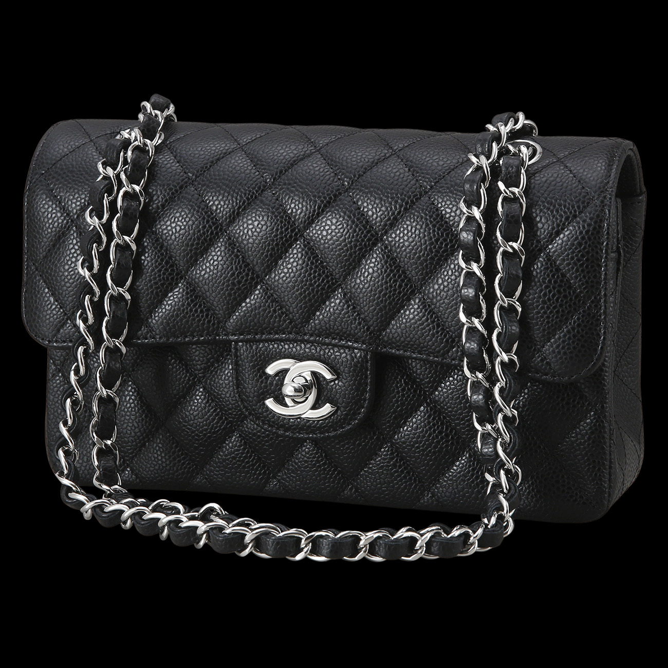 CHANEL(USED)샤넬 캐비어 클래식 스몰 플랩백