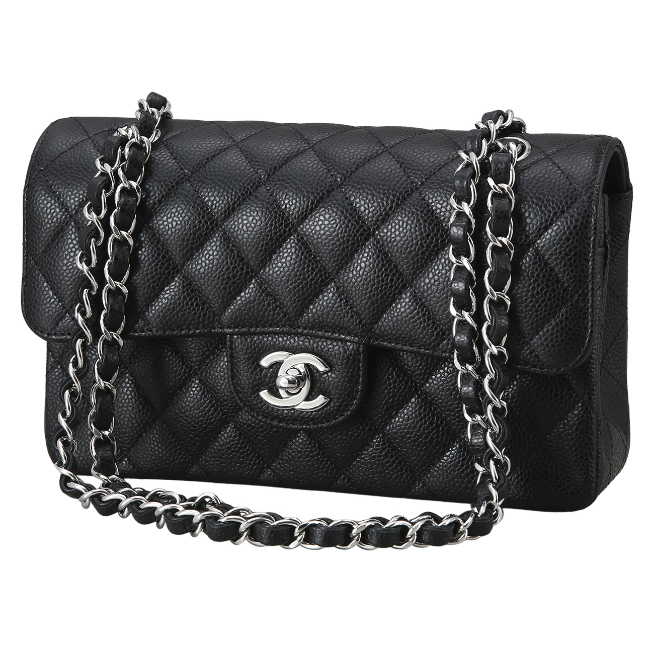 CHANEL(USED)샤넬 캐비어 클래식 스몰 플랩백