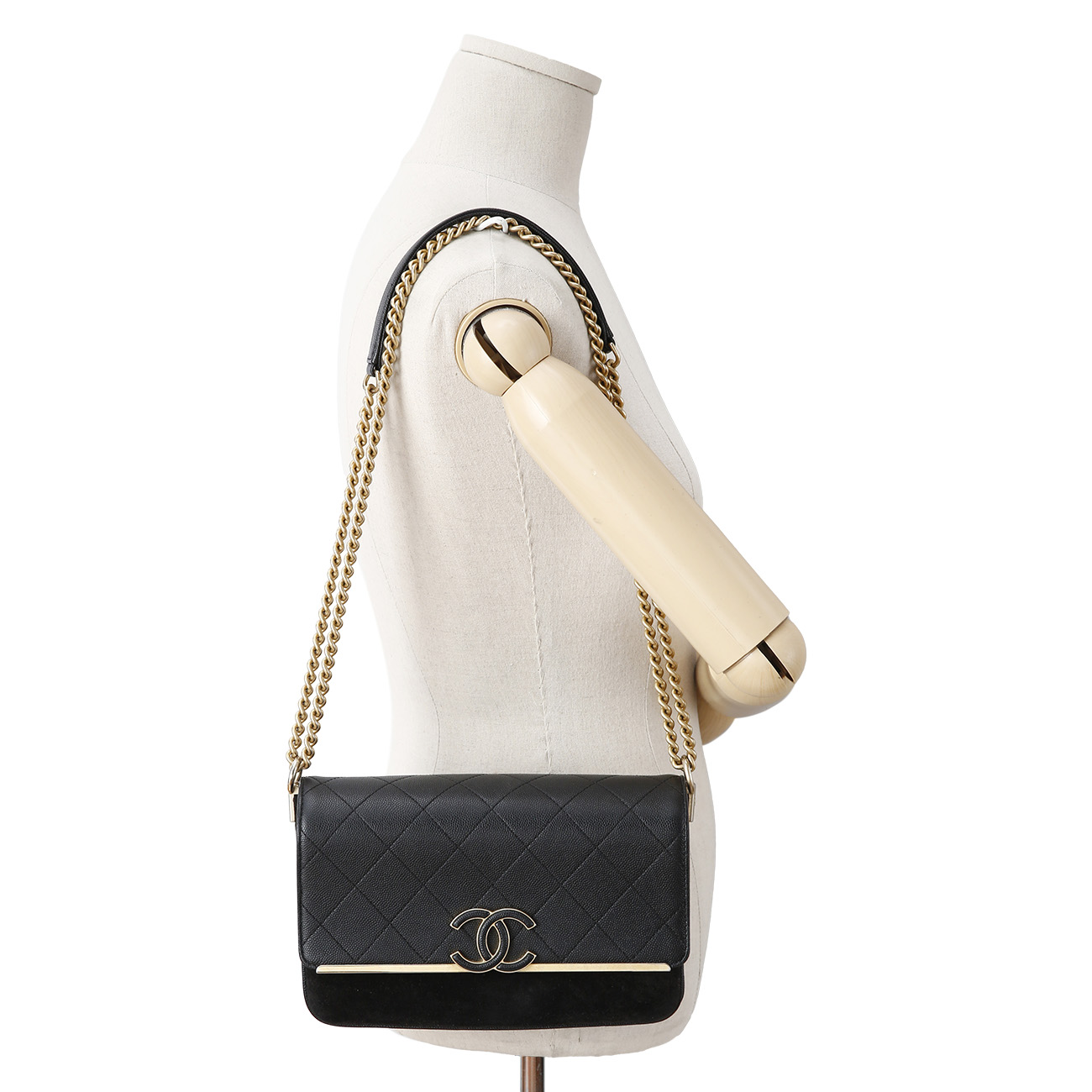 CHANEL(USED)샤넬 시즌 CC로고 플랩백