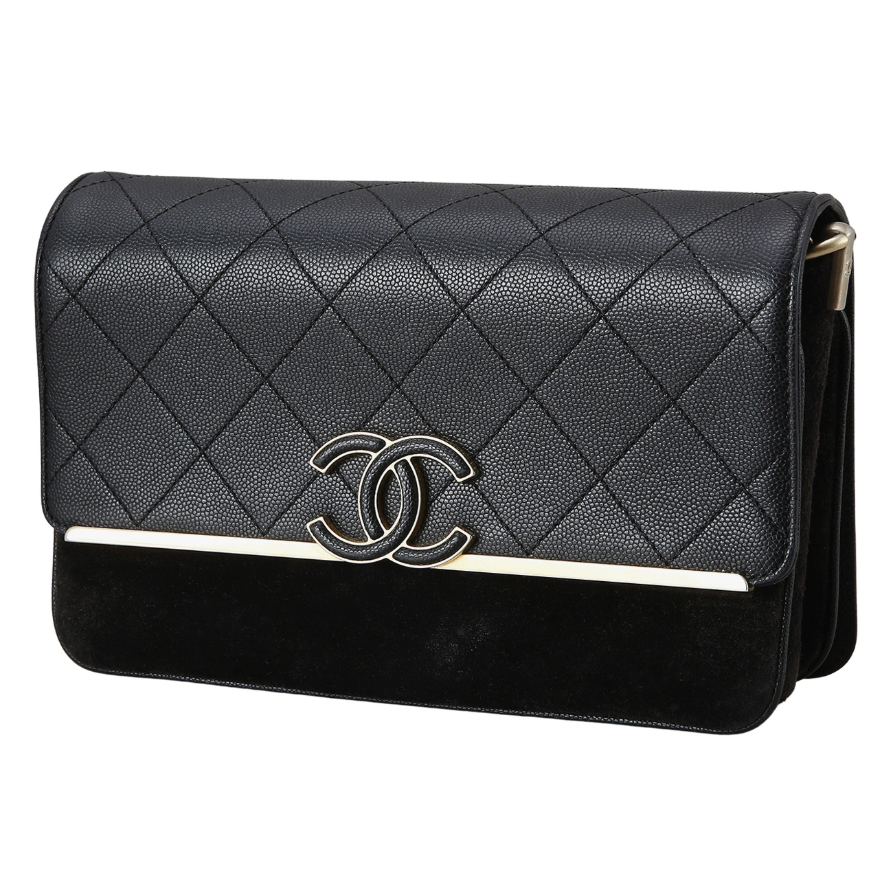 CHANEL(USED)샤넬 시즌 CC로고 플랩백