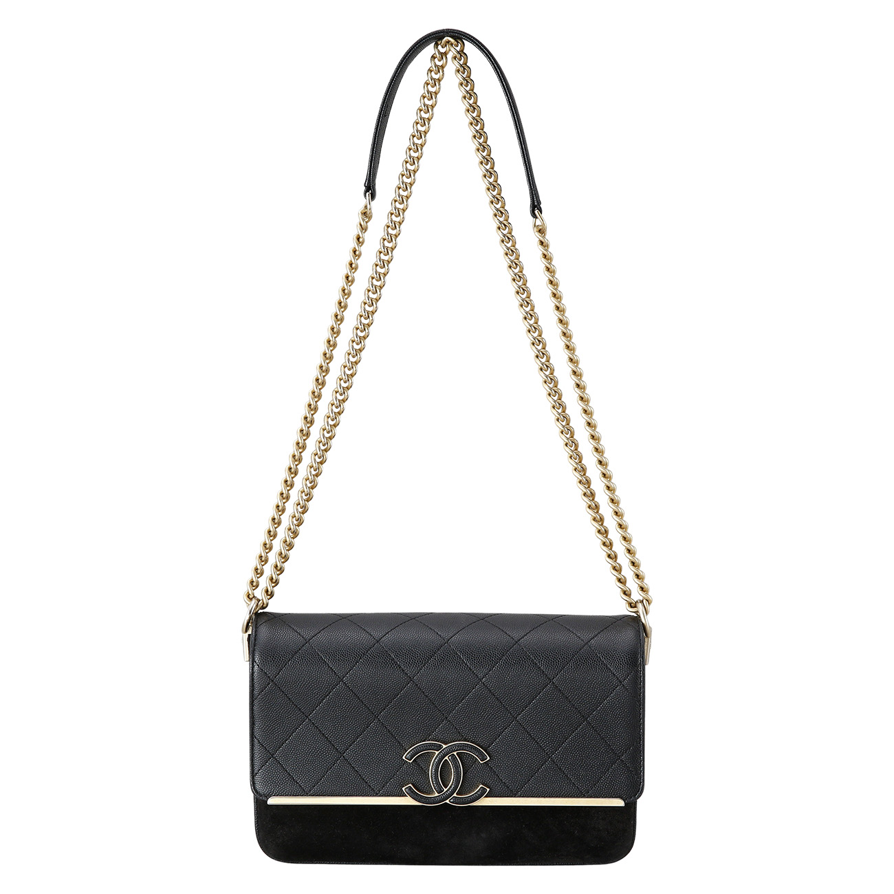 CHANEL(USED)샤넬 시즌 CC로고 플랩백