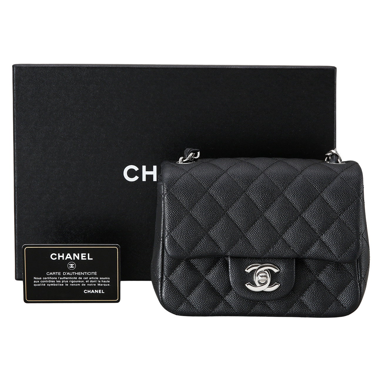 CHANEL(USED)샤넬 캐비어 클래식 쁘띠삭