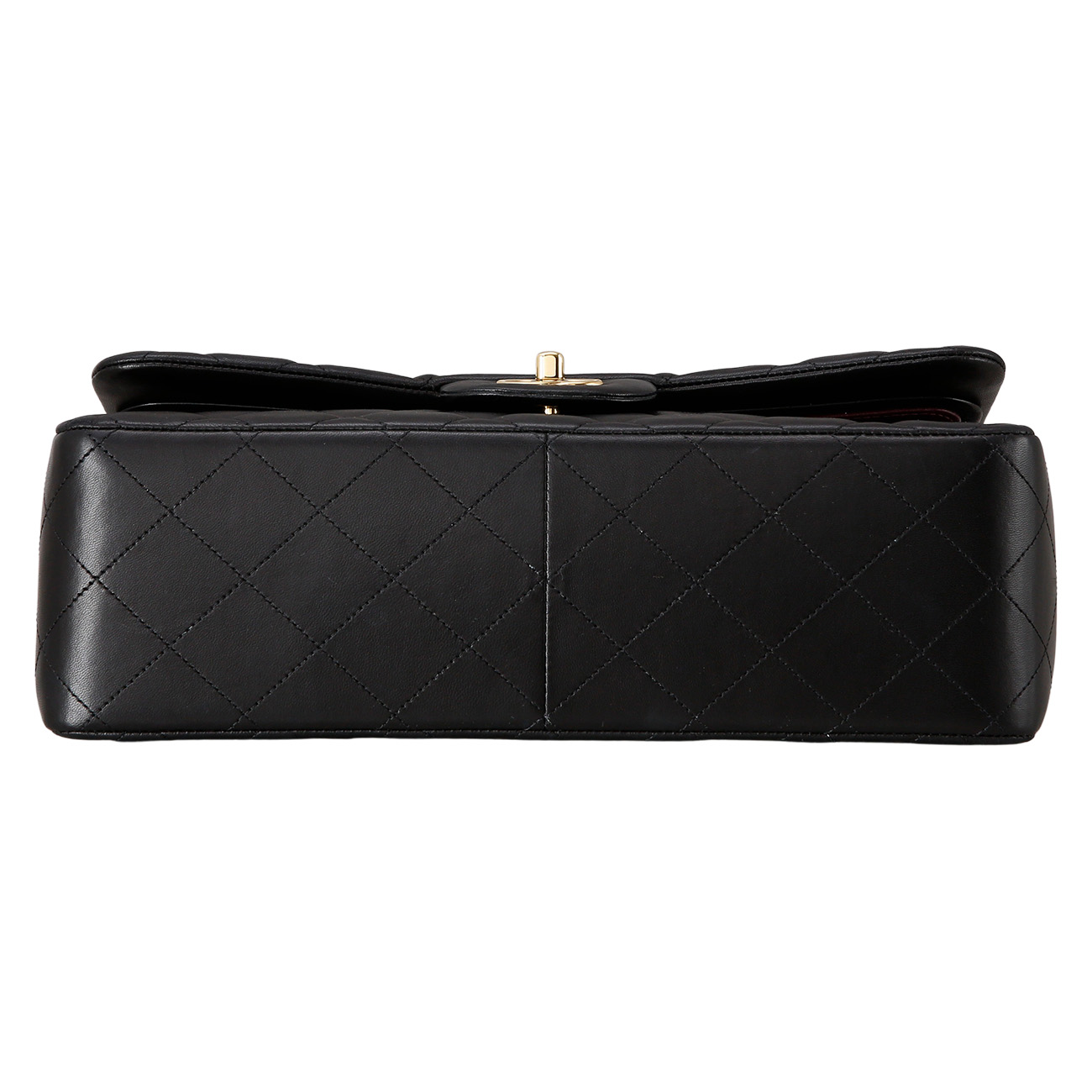 CHANEL(USED)샤넬 클래식 램스킨 점보 블랙 금장
