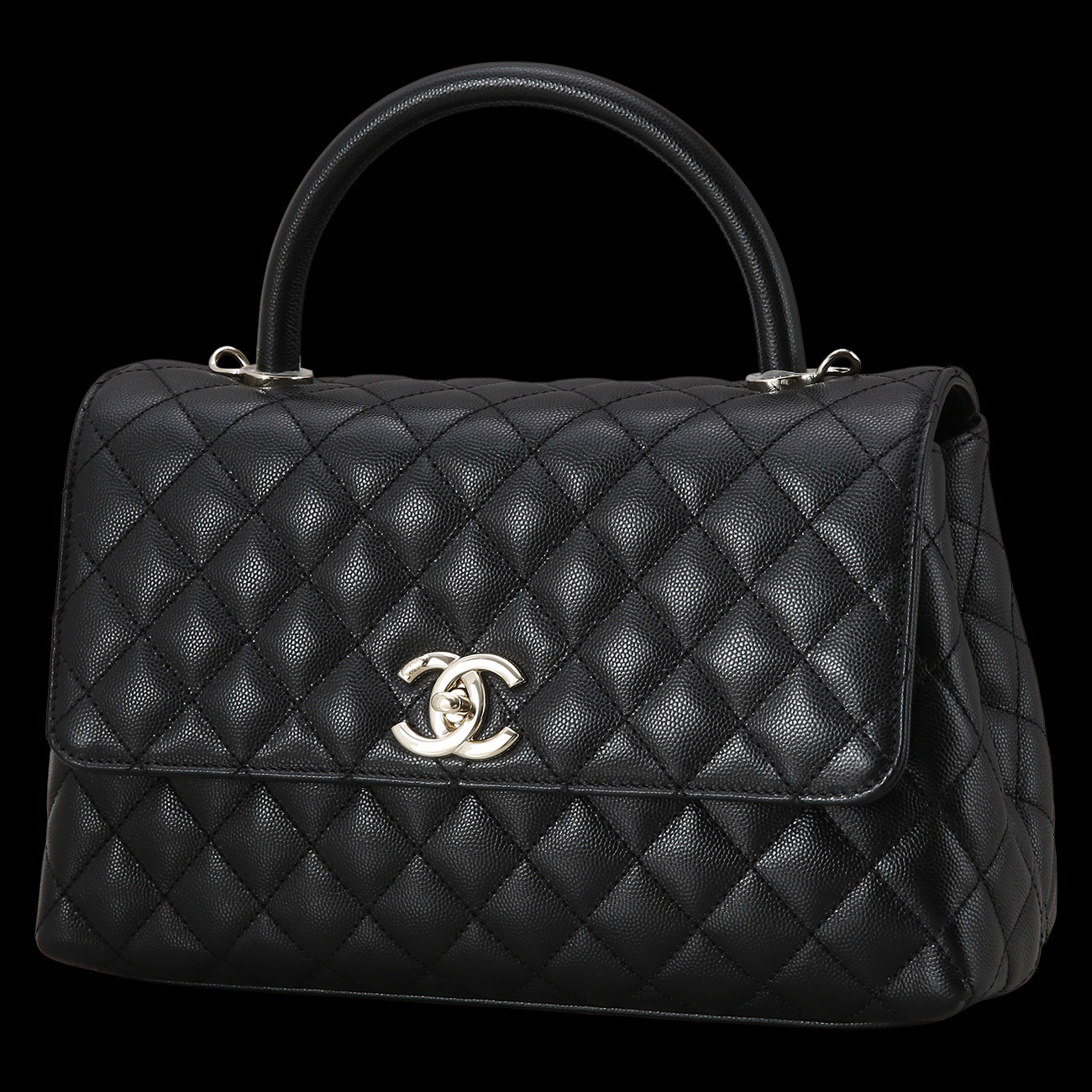CHANEL(USED)샤넬 캐비어 코코핸들 미듐
