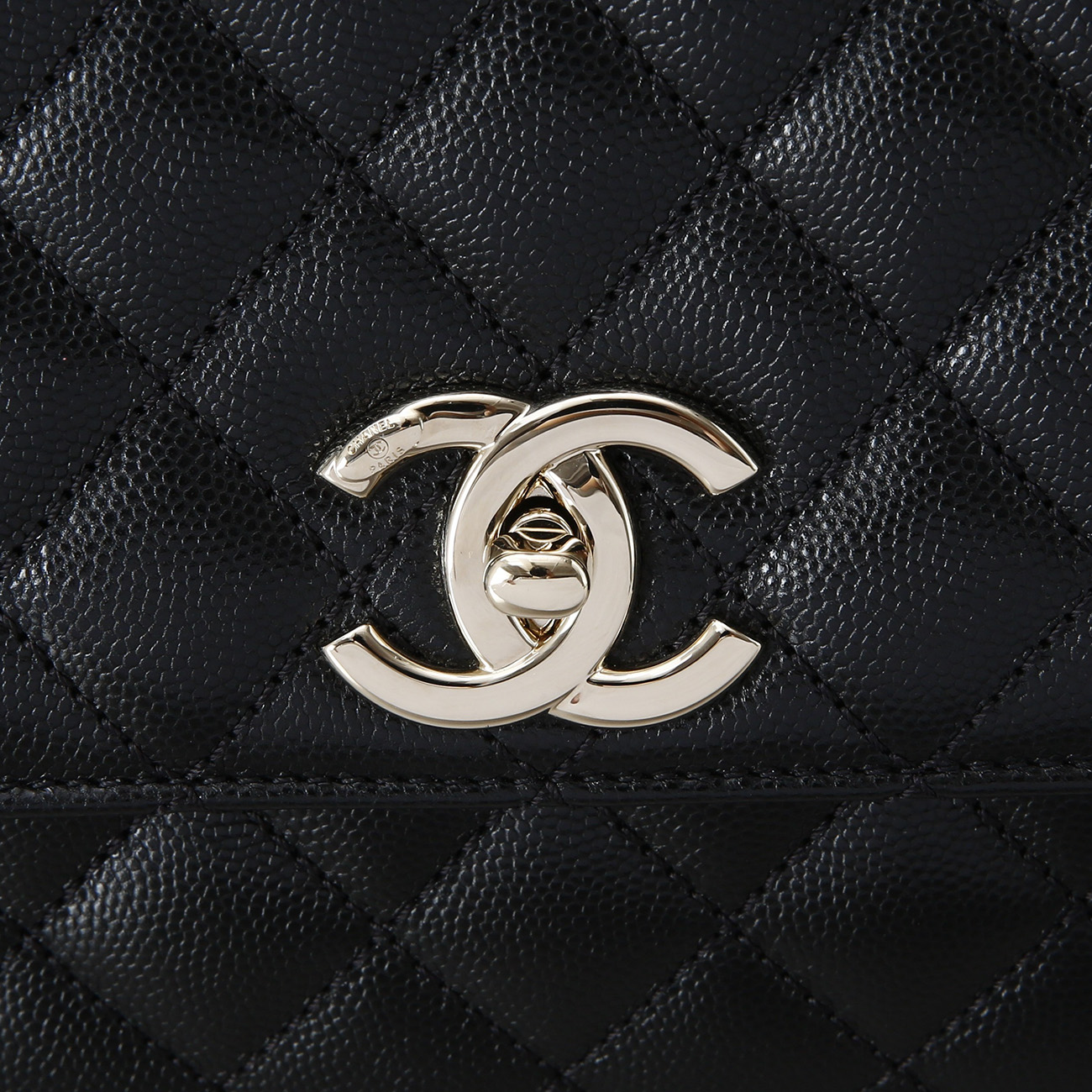 CHANEL(USED)샤넬 캐비어 코코핸들 미듐