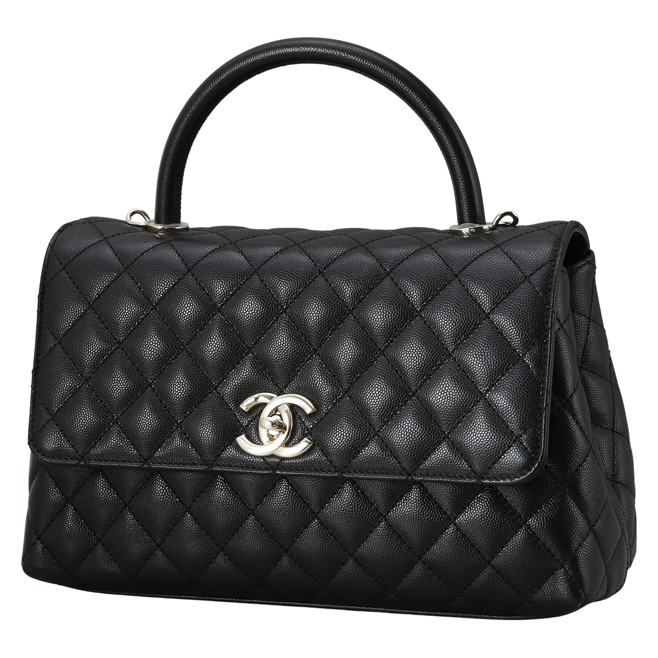 CHANEL(USED)샤넬 캐비어 코코핸들 미듐