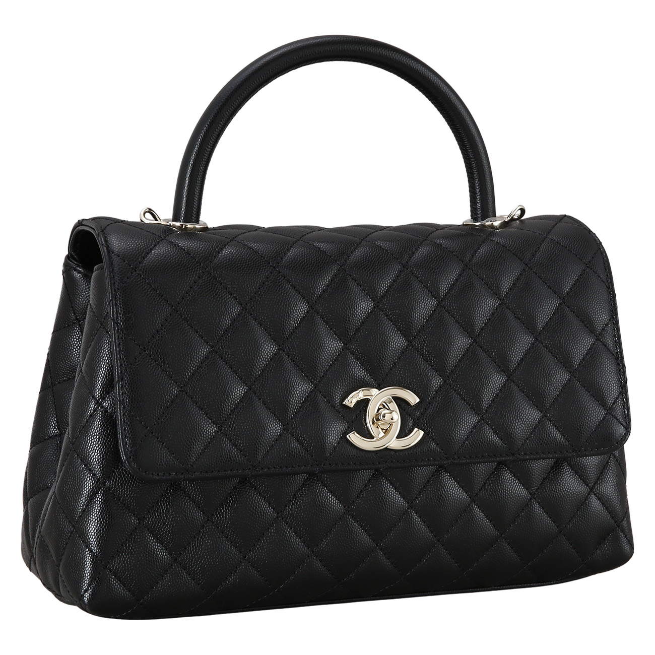 CHANEL(USED)샤넬 캐비어 코코핸들 미듐