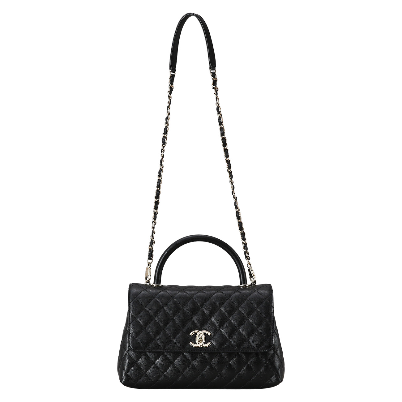 CHANEL(USED)샤넬 캐비어 코코핸들 미듐