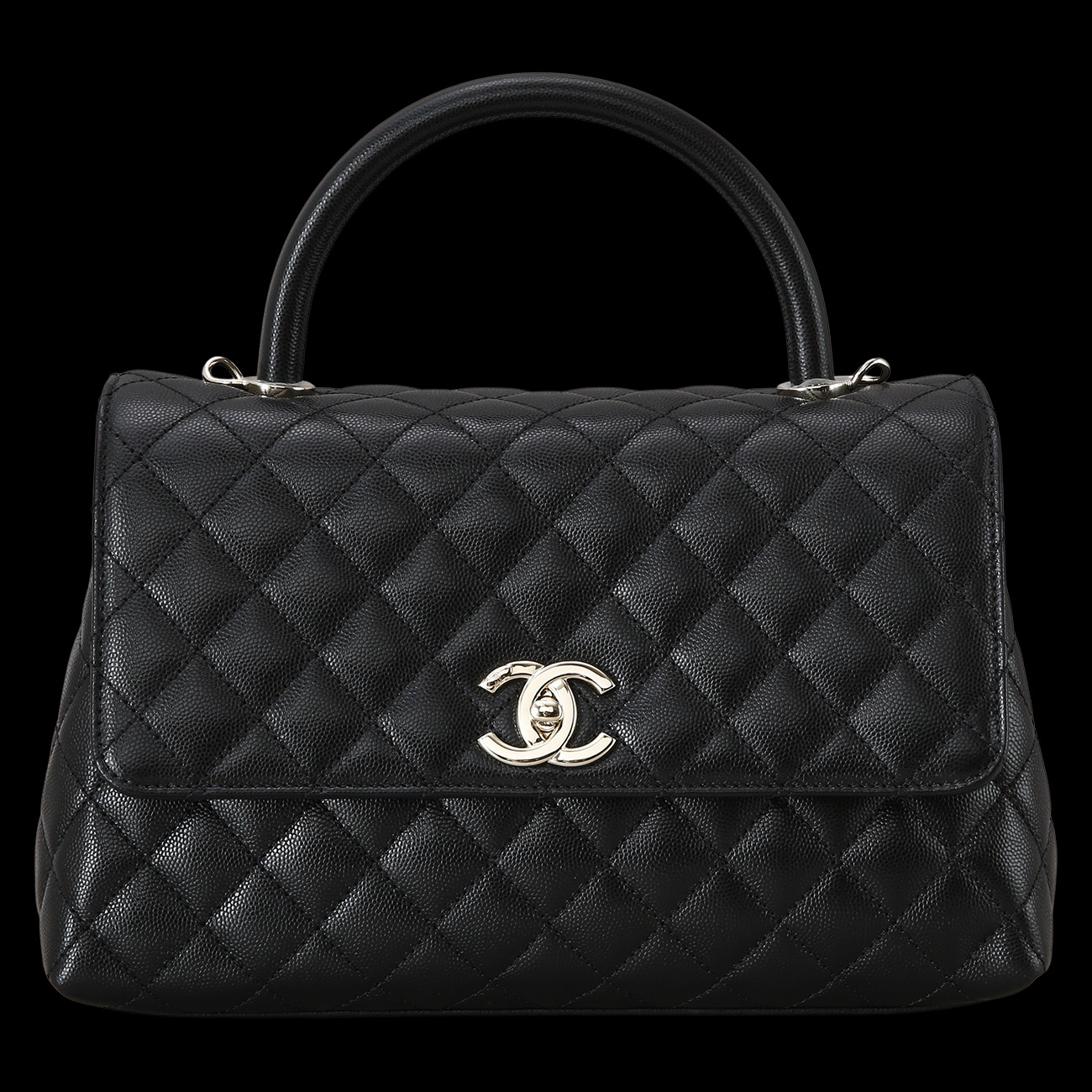 CHANEL(USED)샤넬 캐비어 코코핸들 미듐