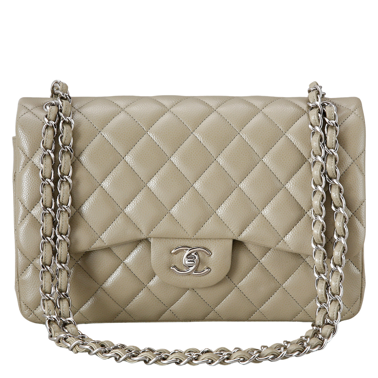CHANEL(USED)샤넬 캐비어 클래식 라지 플랩백