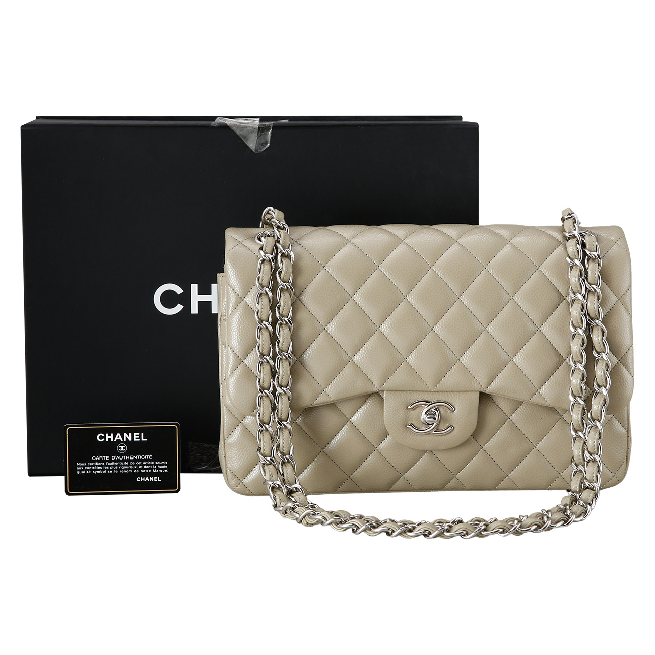 CHANEL(USED)샤넬 캐비어 클래식 라지 플랩백