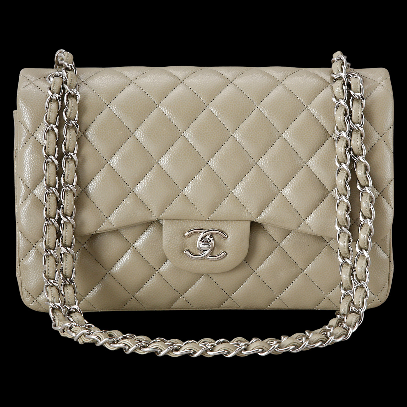 CHANEL(USED)샤넬 캐비어 클래식 라지 플랩백
