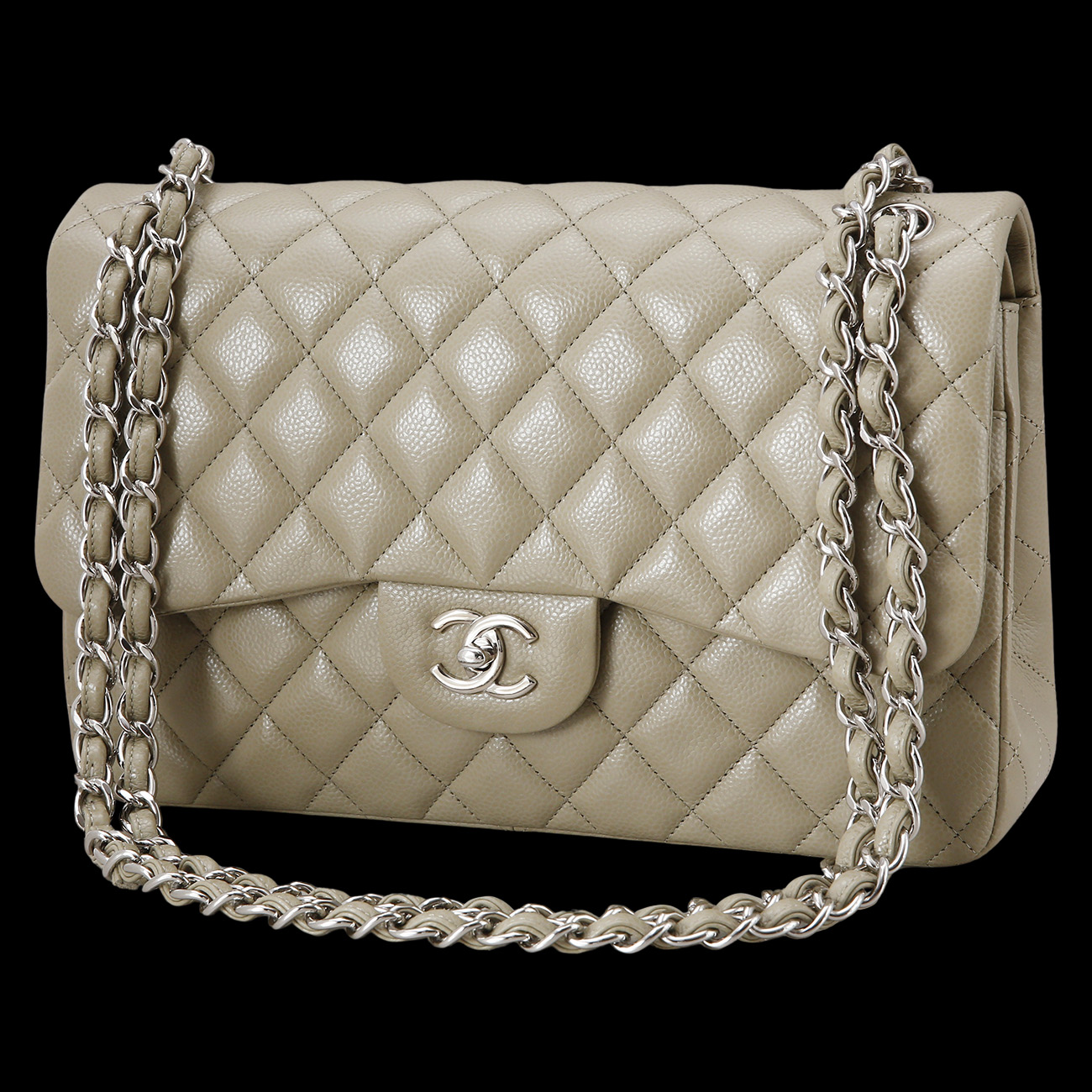CHANEL(USED)샤넬 캐비어 클래식 라지 플랩백