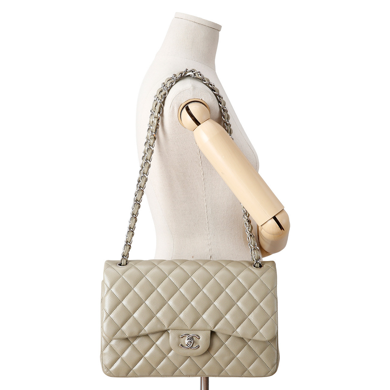 CHANEL(USED)샤넬 캐비어 클래식 라지 플랩백