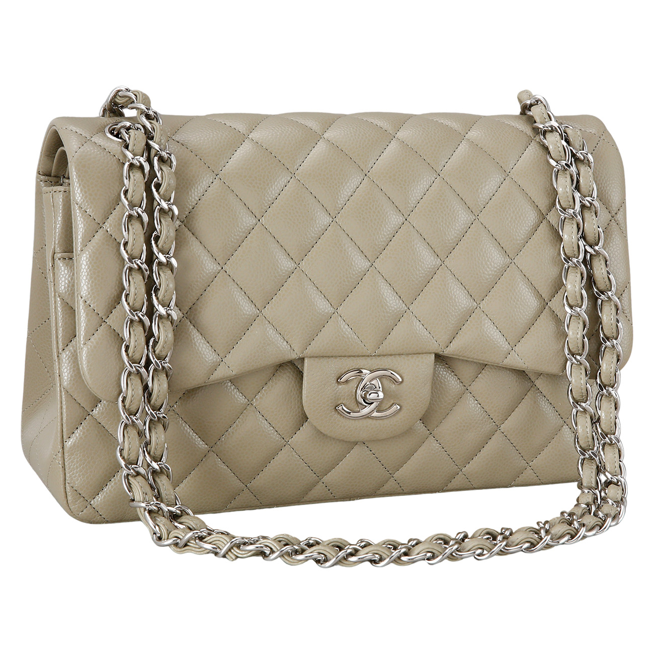 CHANEL(USED)샤넬 캐비어 클래식 라지 플랩백