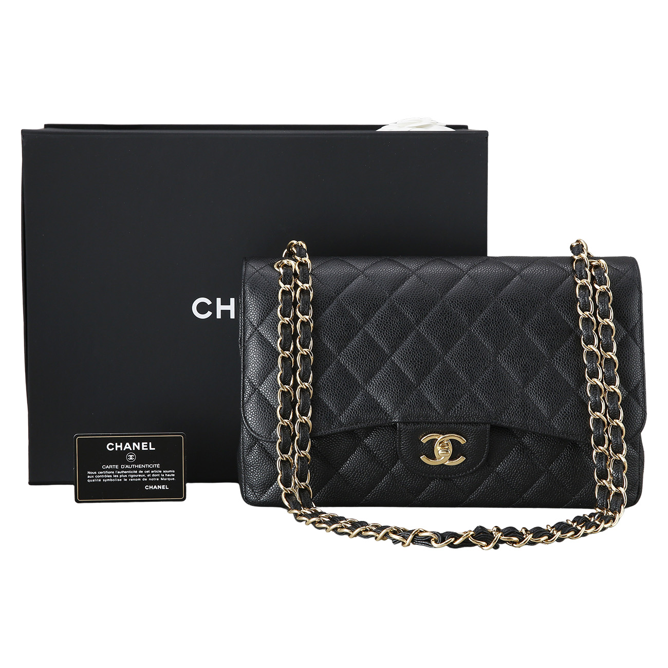 CHANEL(USED)샤넬 캐비어 클래식 라지 플랩백