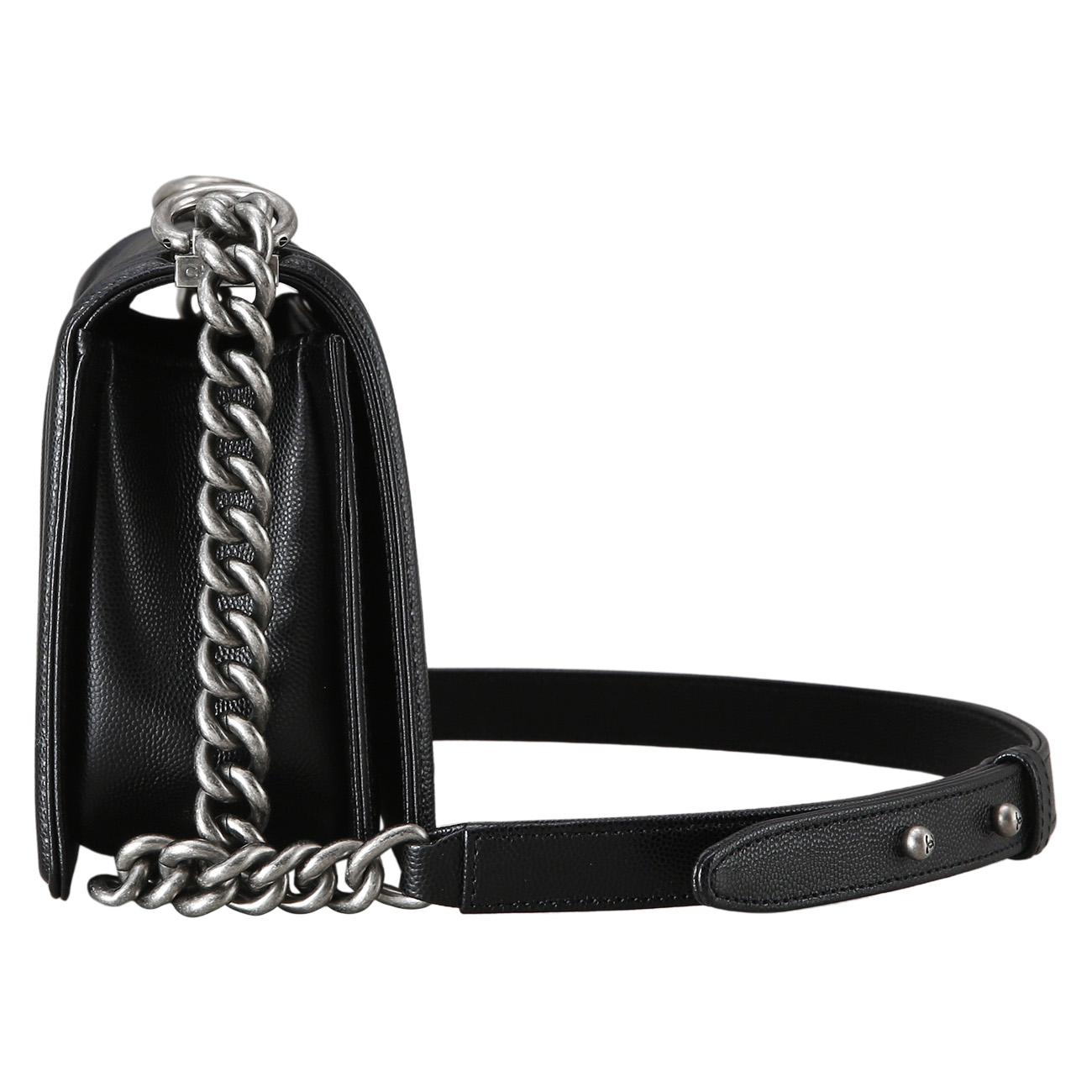 CHANEL(USED)샤넬 캐비어 보이샤넬 미듐