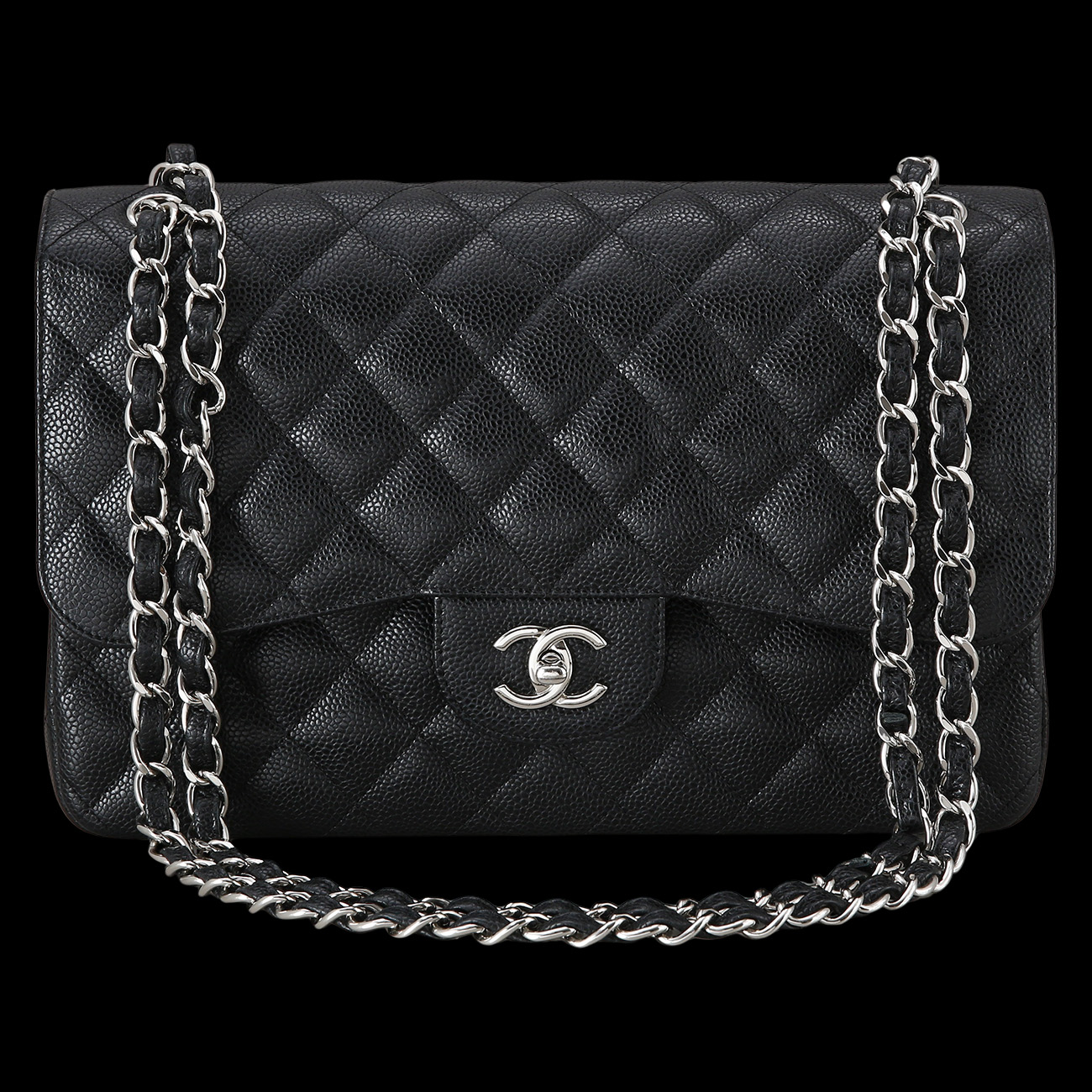 CHANEL(USED)샤넬 캐비어 클래식 라지 플랩백