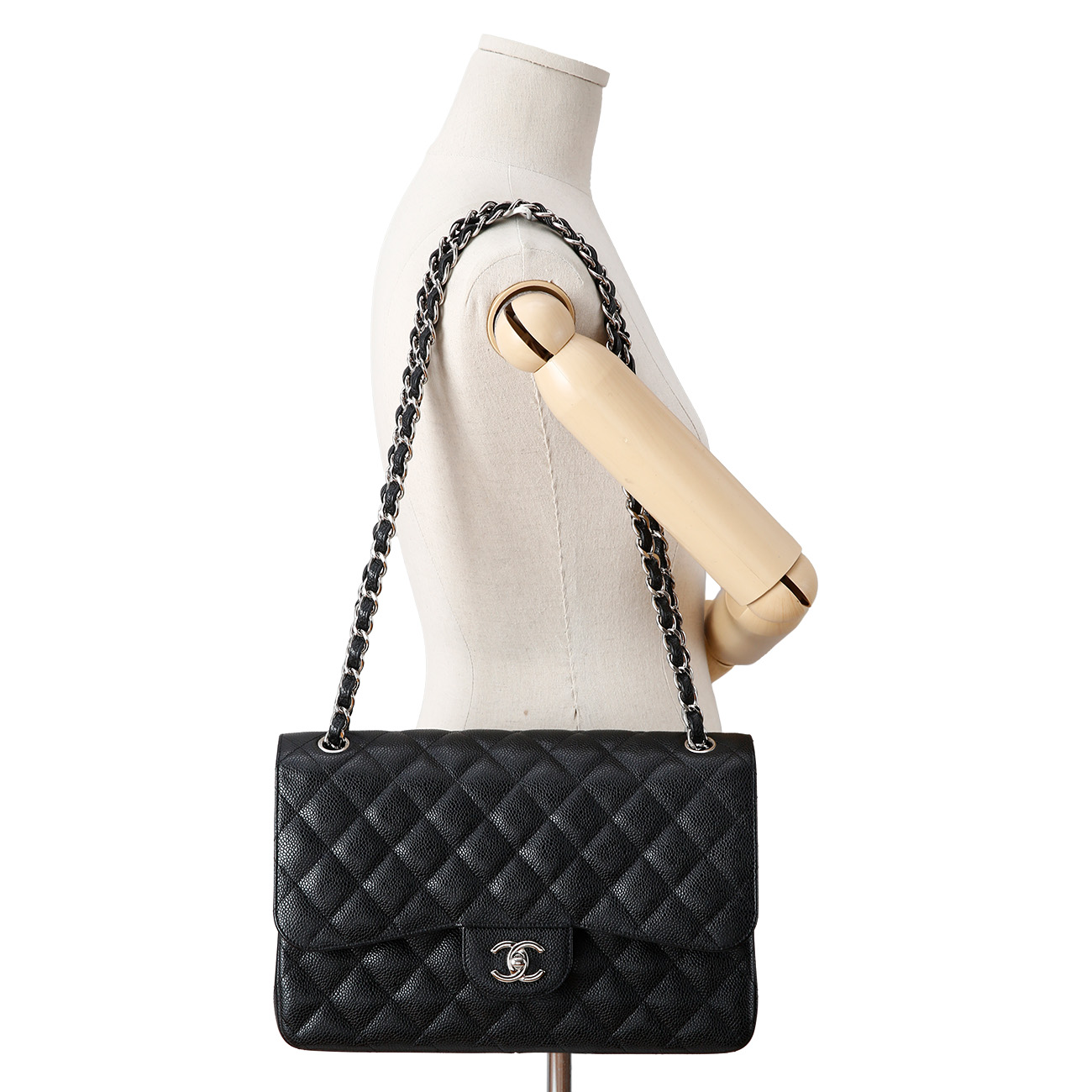CHANEL(USED)샤넬 캐비어 클래식 라지 플랩백