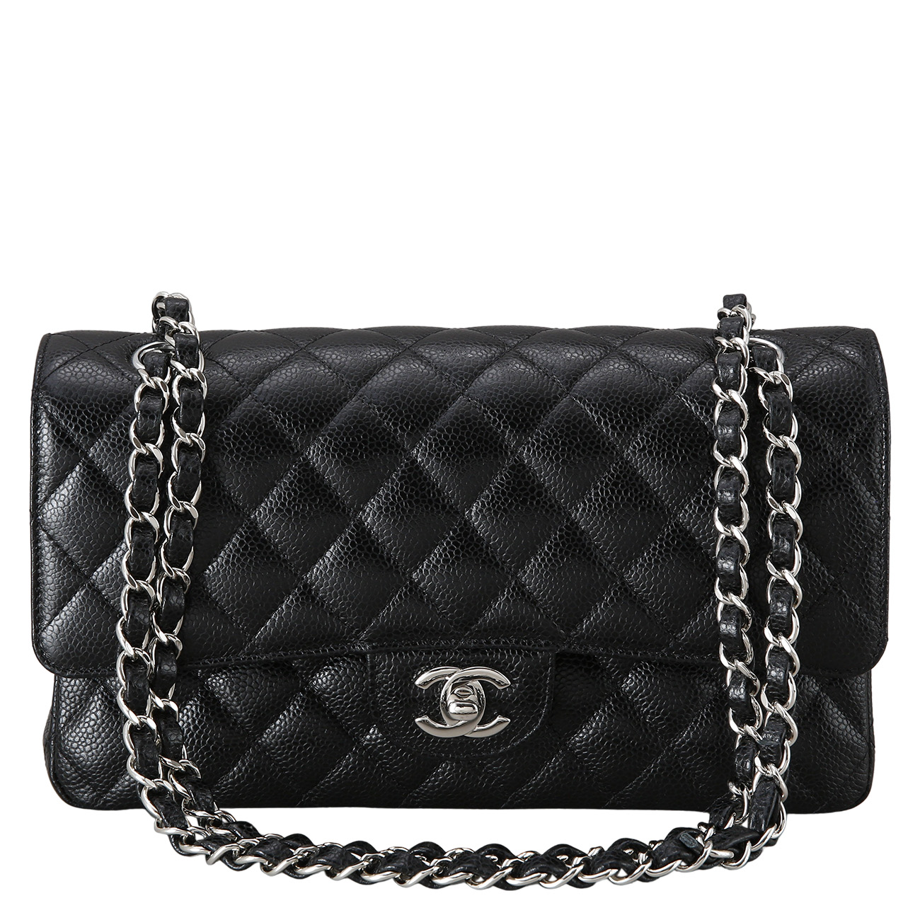 CHANEL(USED)샤넬 클래식 캐비어 미듐
