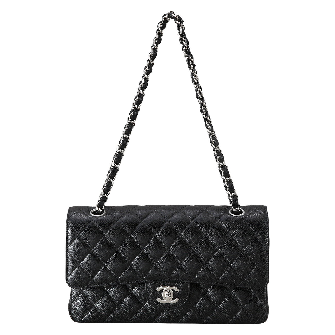 CHANEL(USED)샤넬 클래식 캐비어 미듐