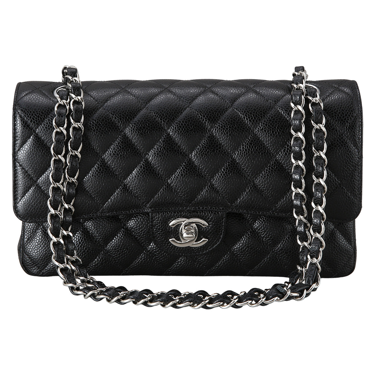 CHANEL(USED)샤넬 클래식 캐비어 미듐