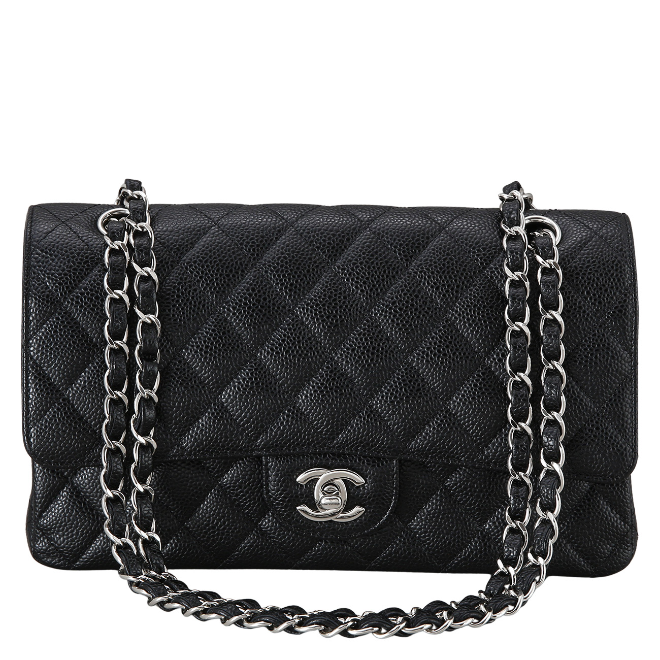 CHANEL(USED)샤넬 클래식 캐비어 미듐