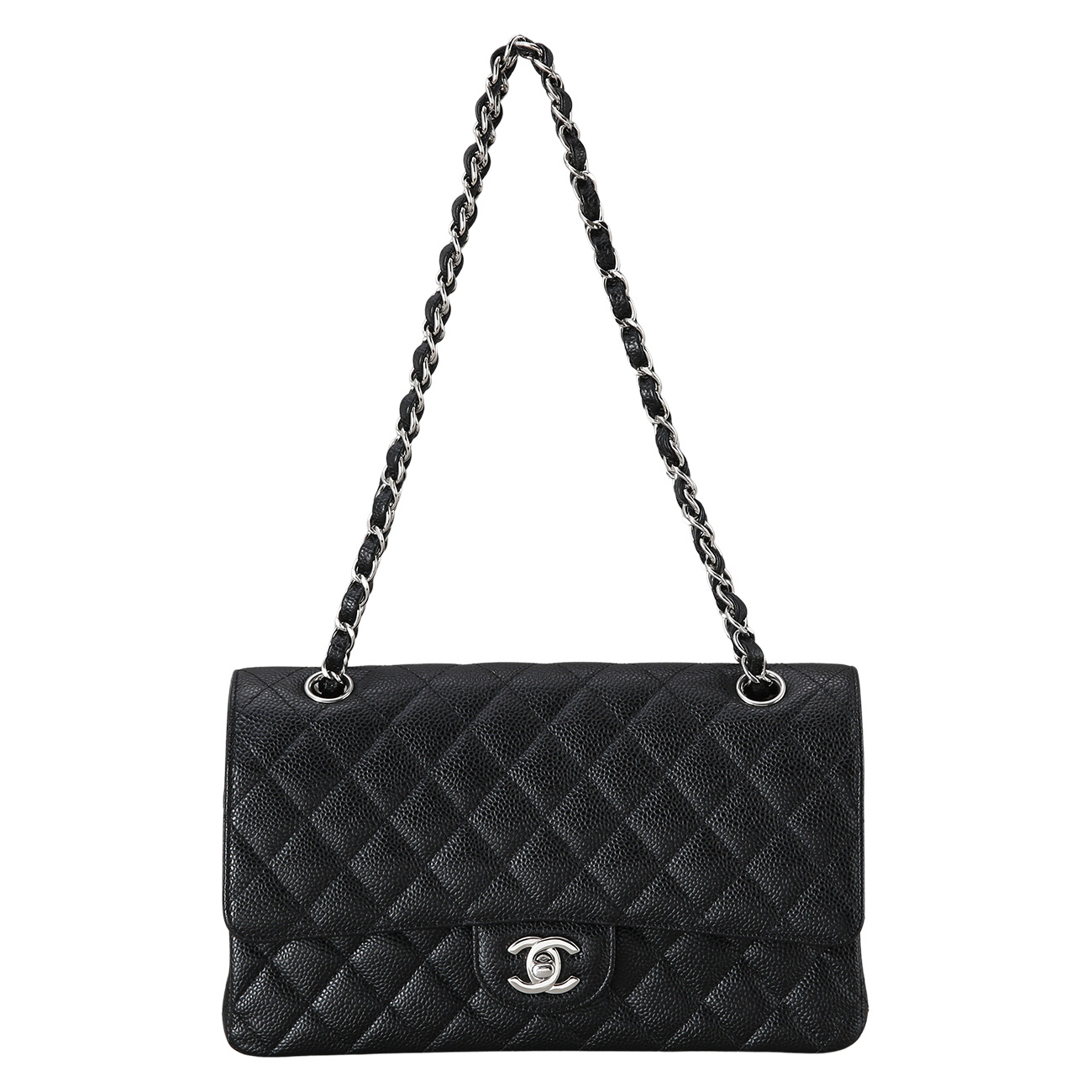CHANEL(USED)샤넬 클래식 캐비어 미듐