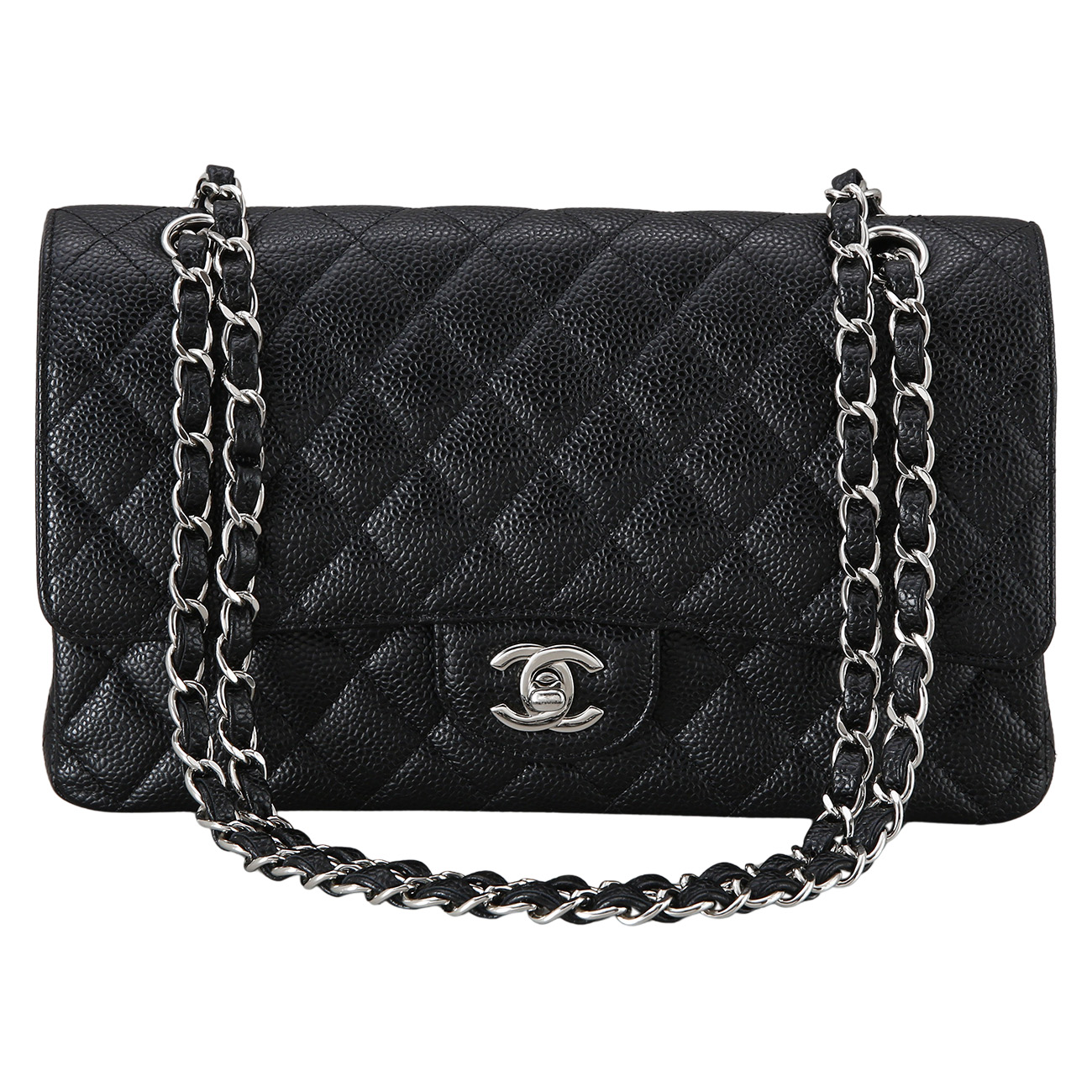 CHANEL(USED)샤넬 클래식 캐비어 미듐