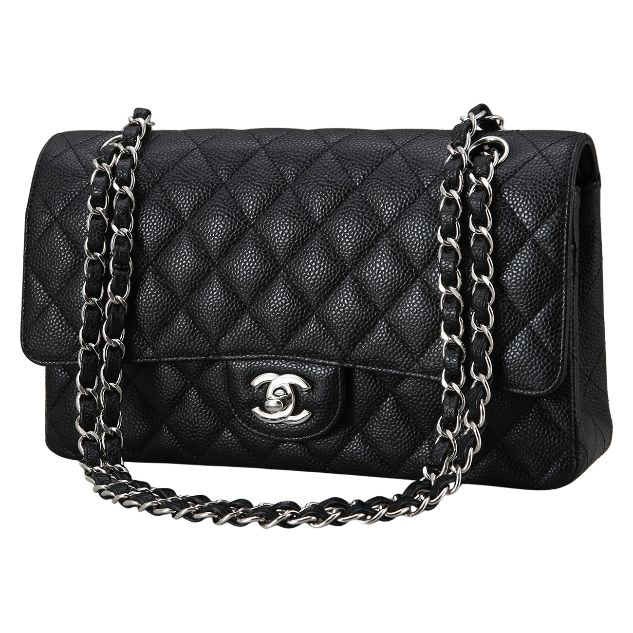 CHANEL(USED)샤넬 클래식 캐비어 미듐