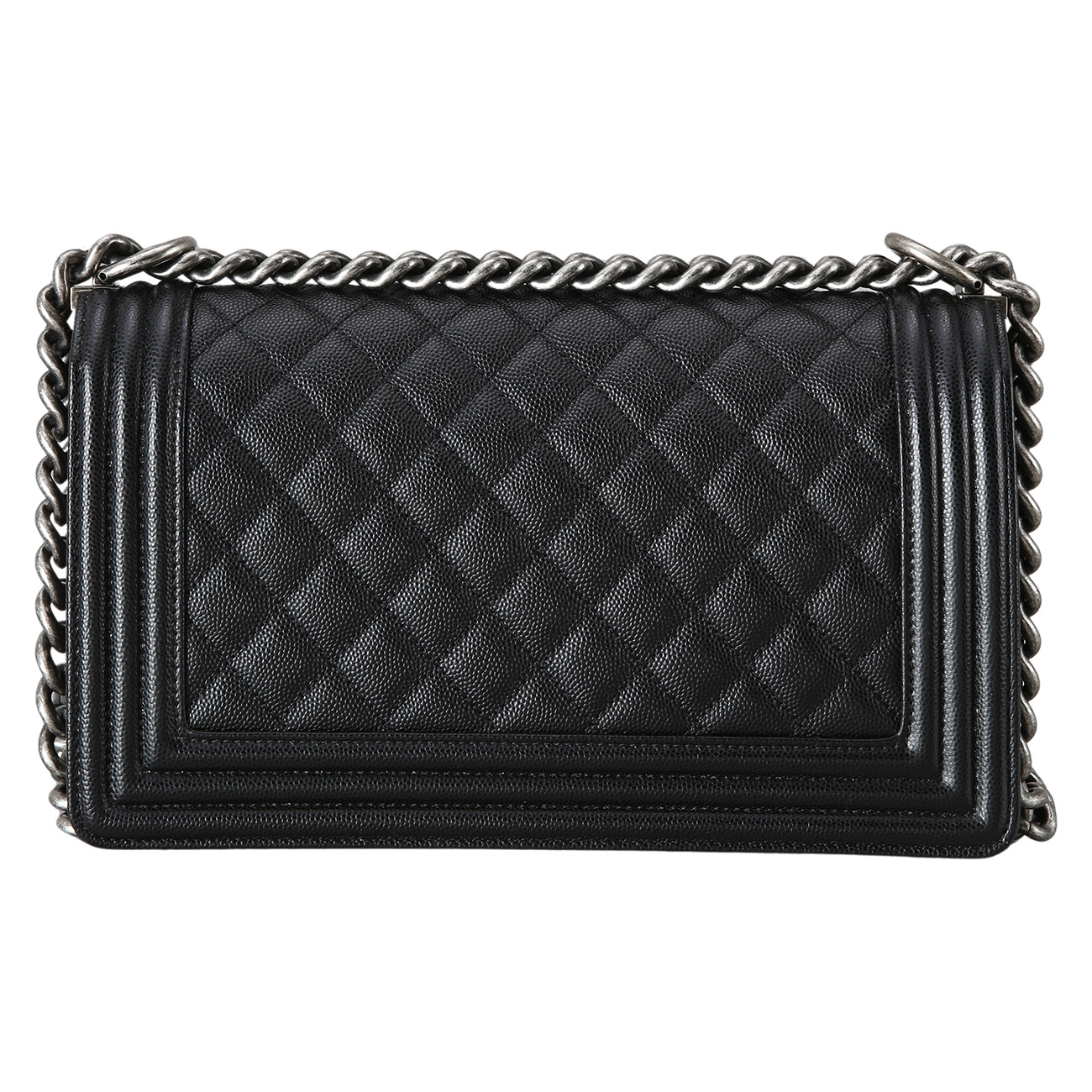 CHANEL(USED)샤넬 캐비어 보이샤넬 미듐