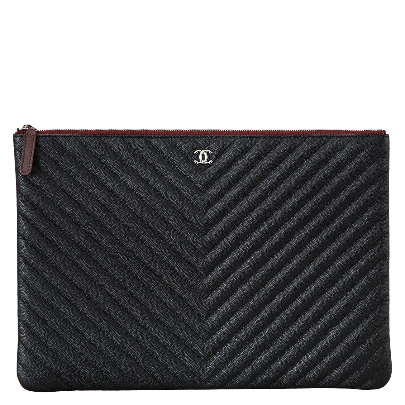 CHANEL(USED)샤넬 쉐브론 클래식 라지 클러치