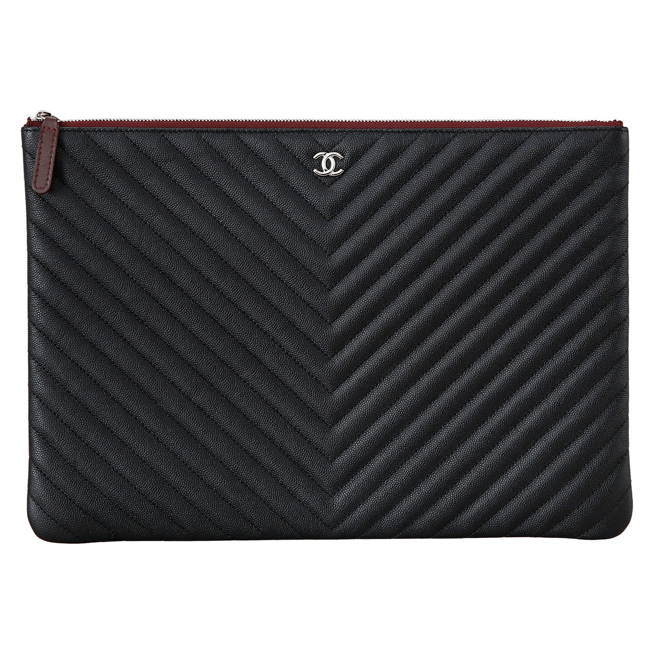 CHANEL(USED)샤넬 쉐브론 클래식 라지 클러치
