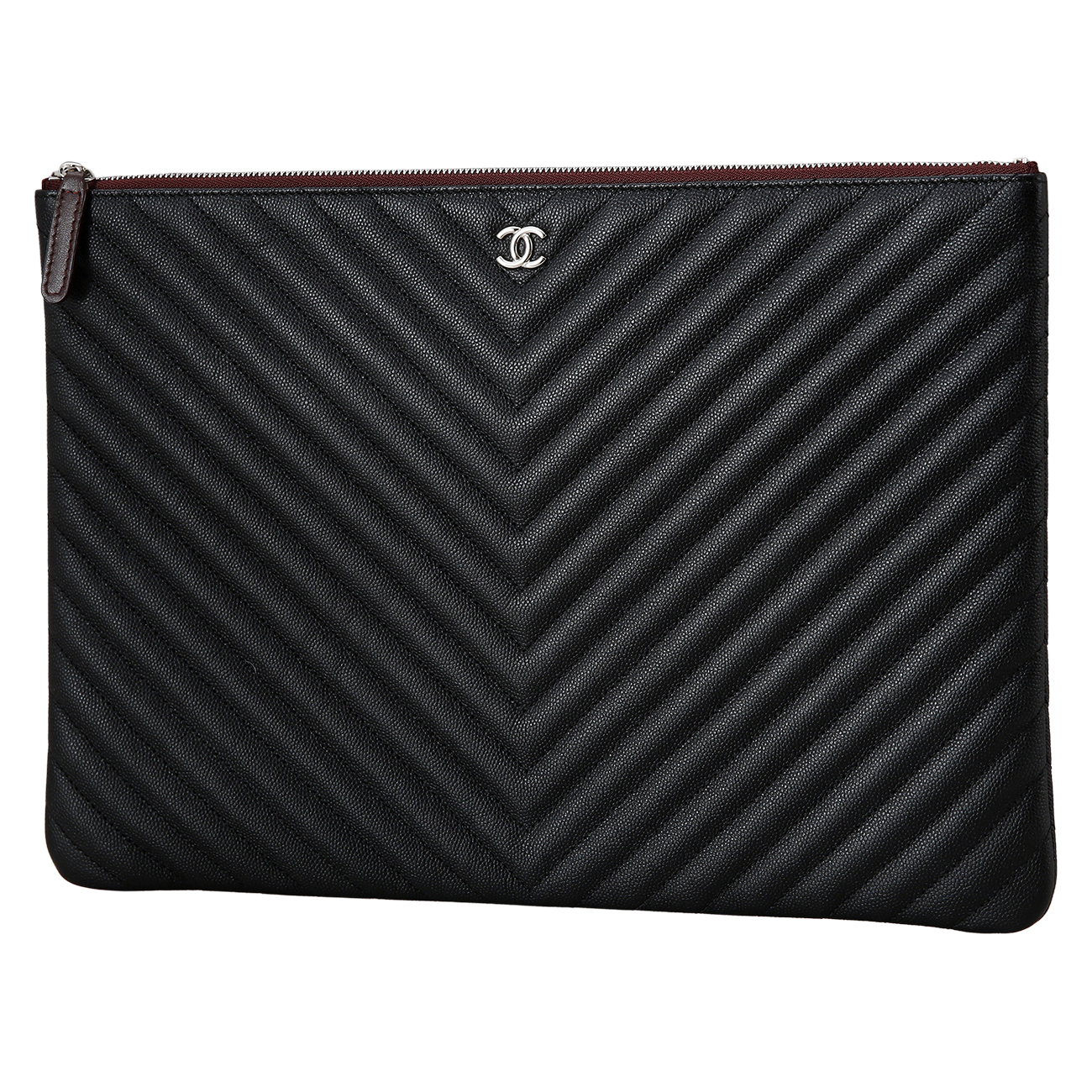 CHANEL(USED)샤넬 쉐브론 클래식 라지 클러치