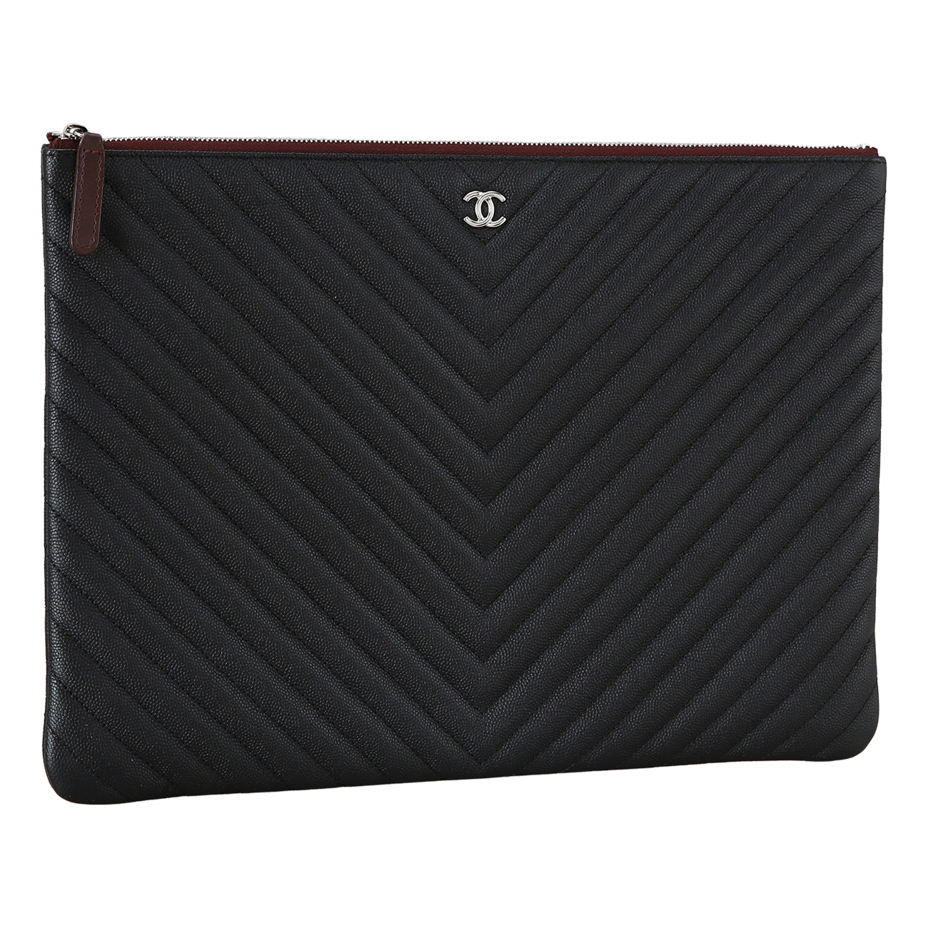 CHANEL(USED)샤넬 쉐브론 클래식 라지 클러치