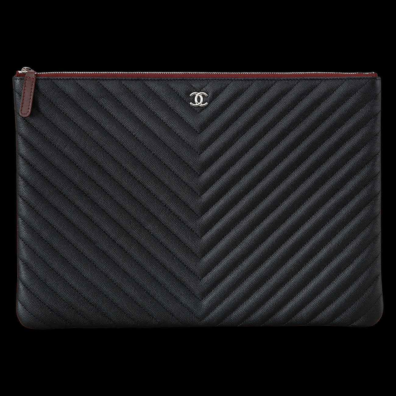 CHANEL(USED)샤넬 쉐브론 클래식 라지 클러치