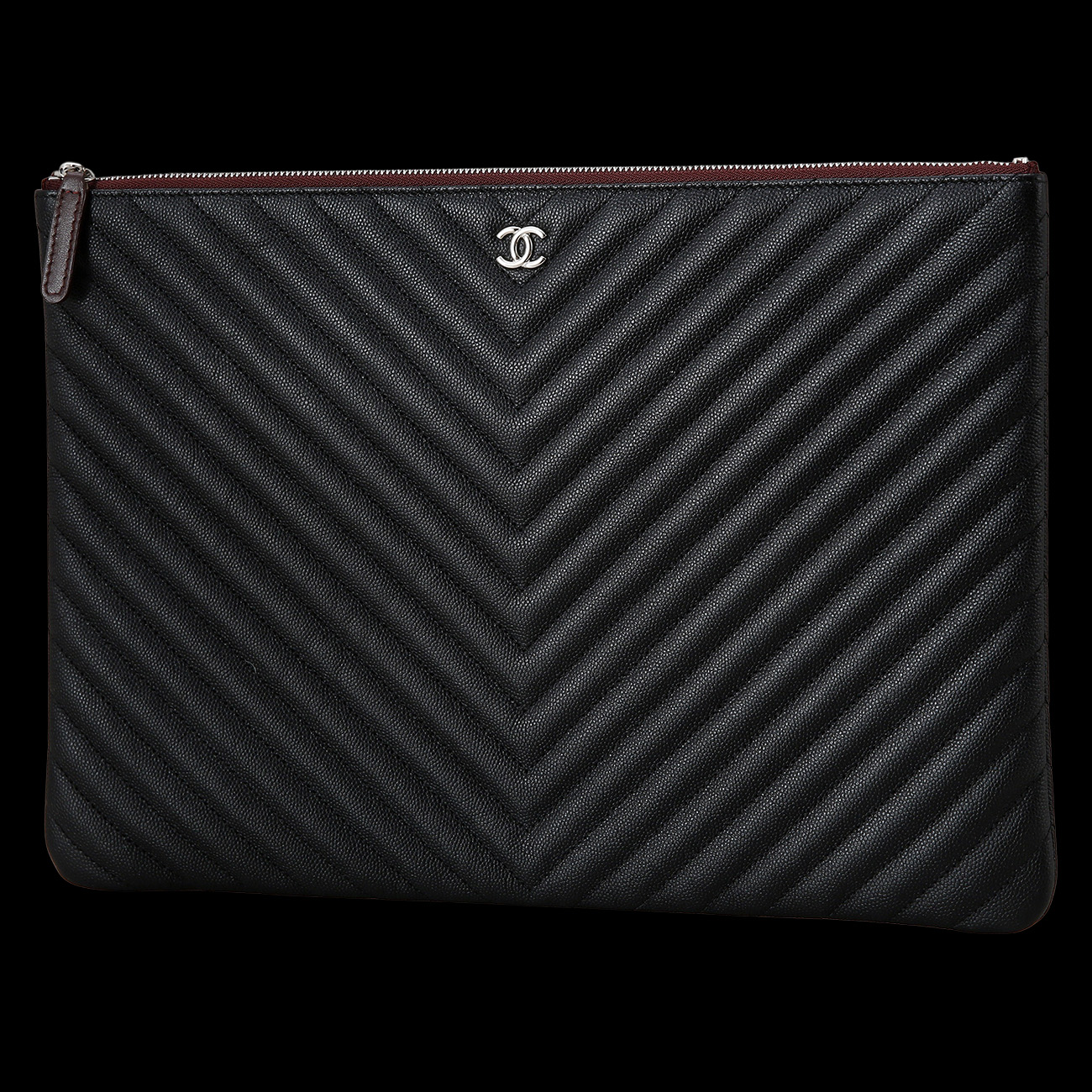 CHANEL(USED)샤넬 쉐브론 클래식 라지 클러치