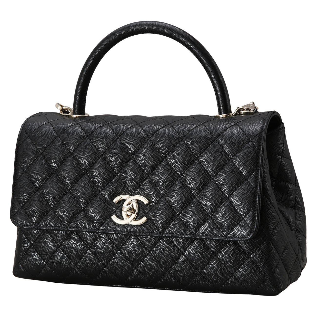 CHANEL(USED)샤넬 캐비어 코코핸들 미디움