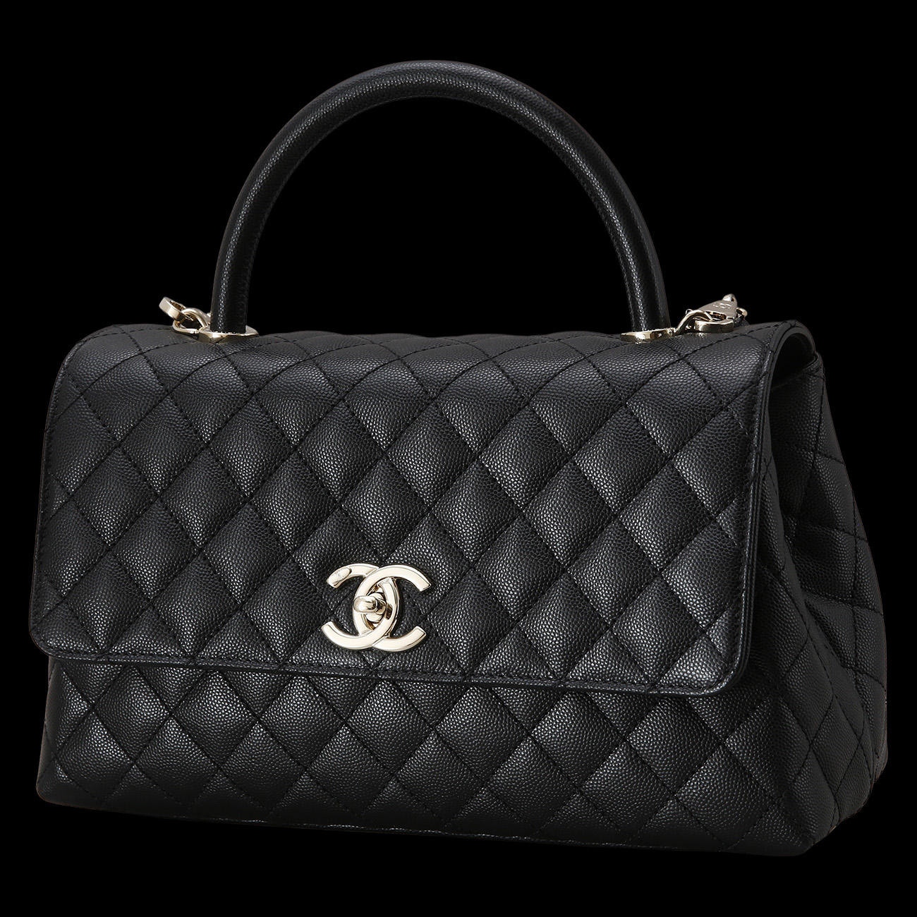 CHANEL(USED)샤넬 캐비어 코코핸들 미디움