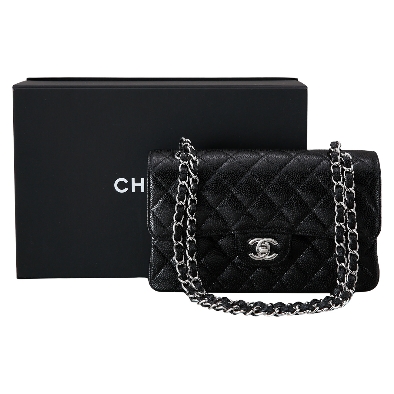 CHANEL(USED)샤넬 클래식 캐비어 스몰 플랩백