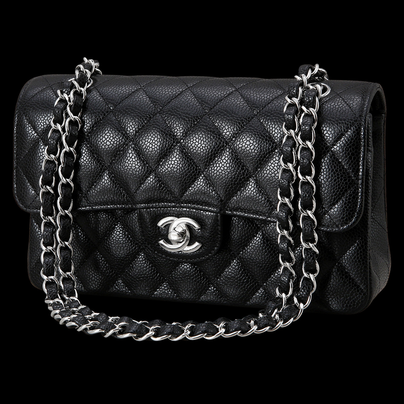 CHANEL(USED)샤넬 클래식 캐비어 스몰 플랩백