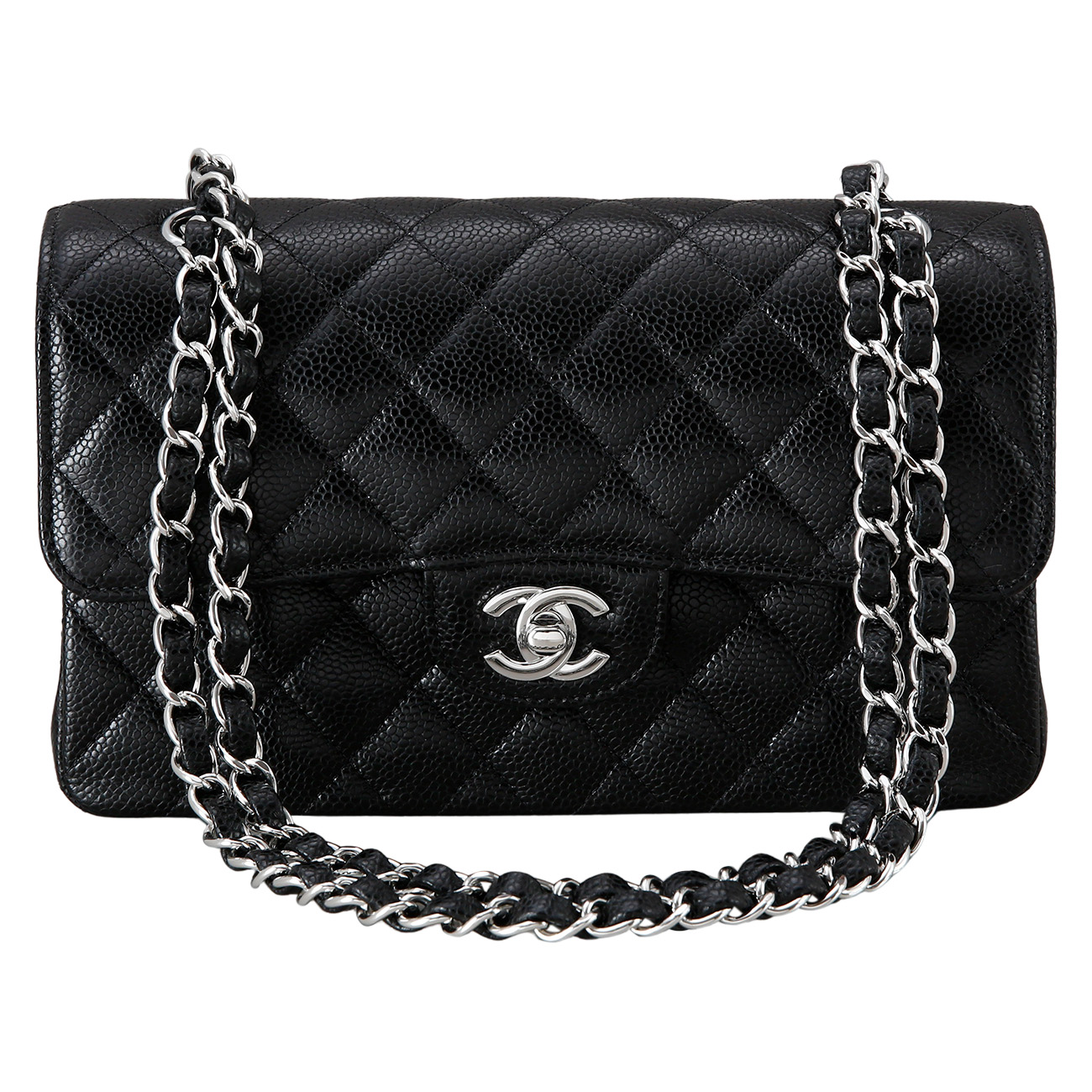 CHANEL(USED)샤넬 클래식 캐비어 스몰 플랩백