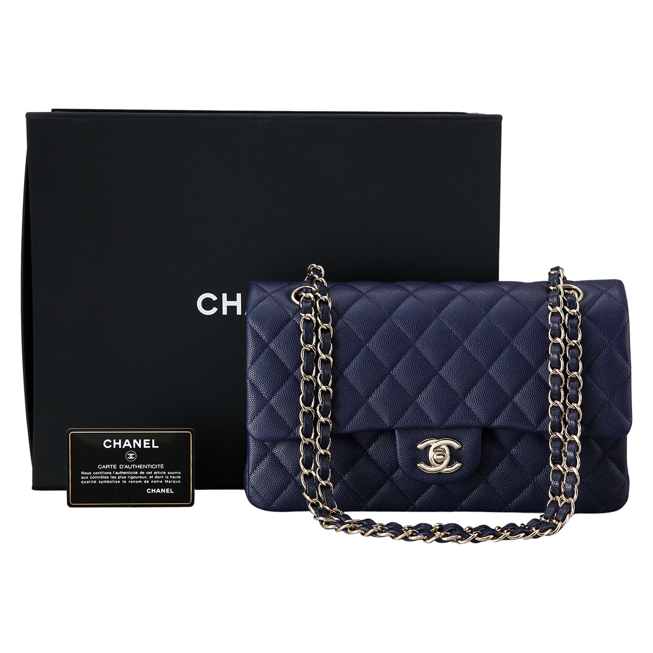 CHANEL(USED)샤넬 클래식 캐비어 미듐