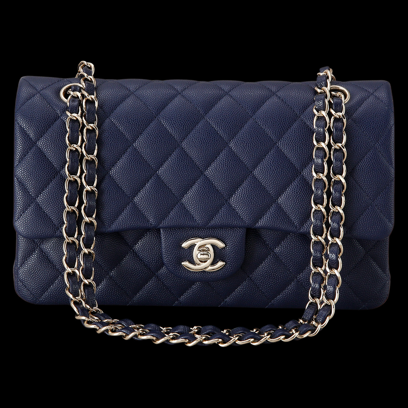 CHANEL(USED)샤넬 클래식 캐비어 미듐