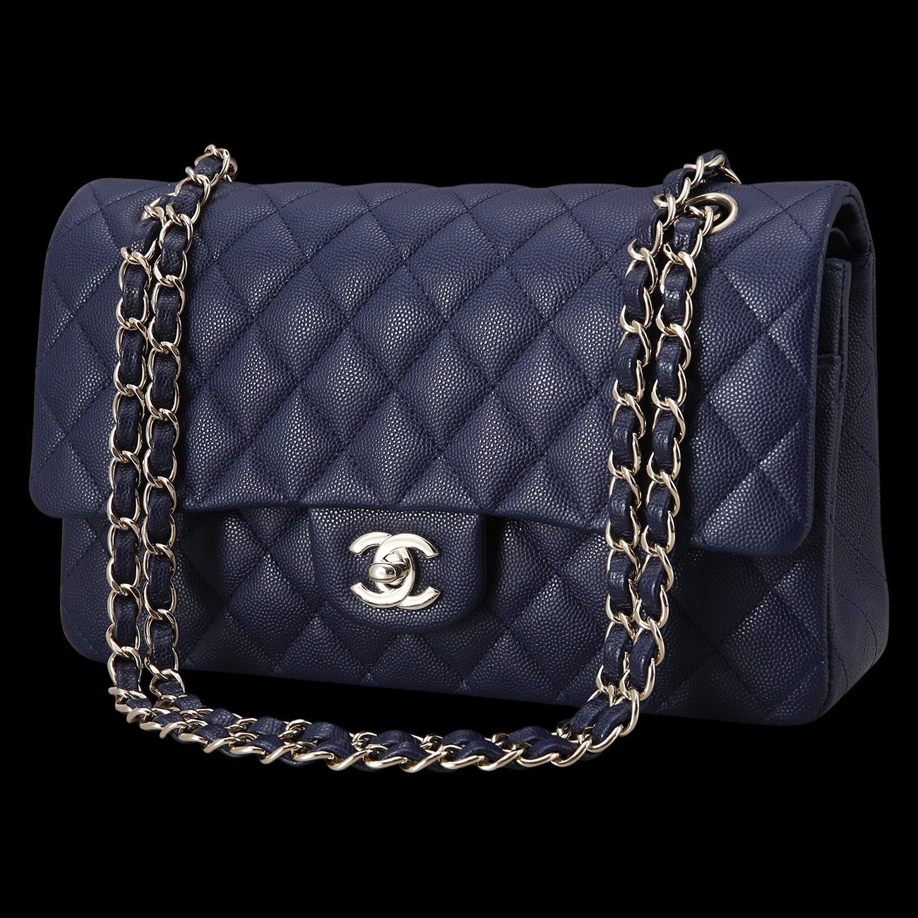 CHANEL(USED)샤넬 클래식 캐비어 미듐